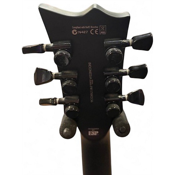 Used ESP LTD EC Black Metal Matte Black Solid Body Electric Guitar