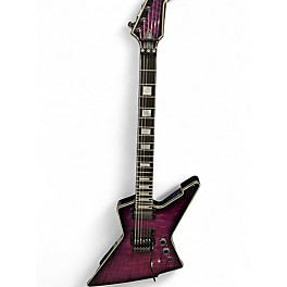 Used Schecter Guitar Research E-1 FRS  Trans Purple Solid Body Electric Guitar