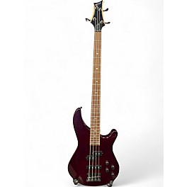 Used Mitchell MB200BR BLOOD RED Electric Bass Guitar