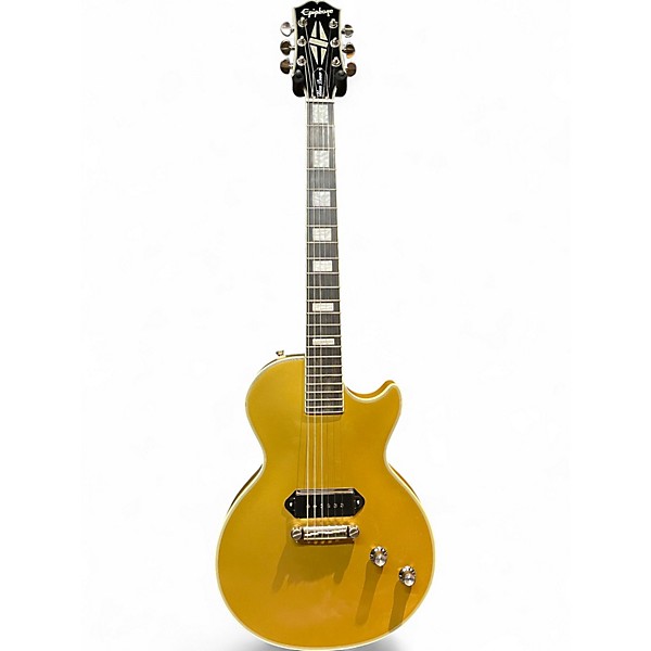 Used Epiphone Jared James Nichols “Gold Glory” Les Paul Custom Gold Solid Body Electric Guitar
