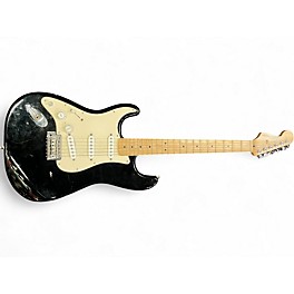 Used Fender Standard Stratocaster Left Handed Black Electric Guitar