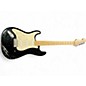 Used Fender Standard Stratocaster Left Handed Black Electric Guitar thumbnail