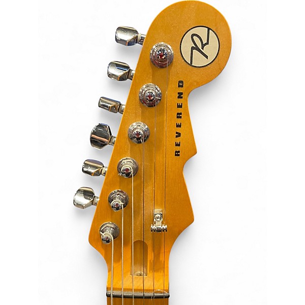 Used Reverend Gil Parris Signature transparent red Solid Body Electric Guitar