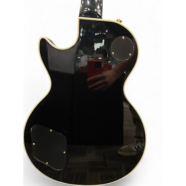 Used Epiphone Les Paul Custom Blackback Antique Ivory Solid Body Electric Guitar