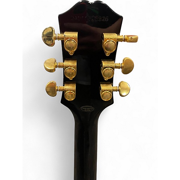 Used Epiphone Les Paul Custom Blackback Antique Ivory Solid Body Electric Guitar