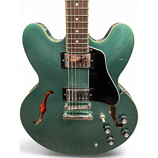 Used 2022 Epiphone ES355 Inverness Green Hollow Body Electric Guitar