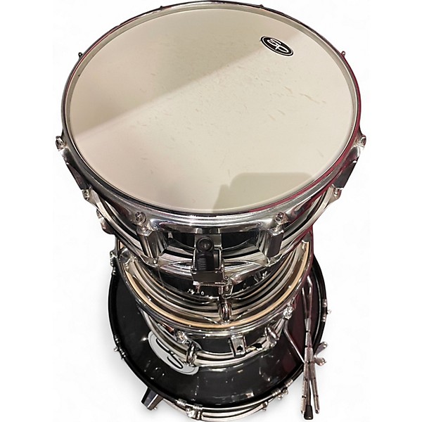 Used SPL 5 Piece SHELL PACK Black Drum Kit
