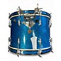 Vintage 1960s Gretsch Drums 4 Piece ROCK AND ROLL ROUND BADGE BLUE SPARKLE Drum Kit