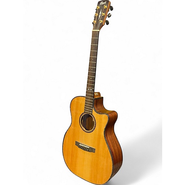 Used Cort ga pf bevel Natural Acoustic Guitar