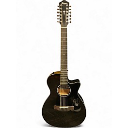 Used Ibanez aeg5012 Black 12 String Acoustic Guitar