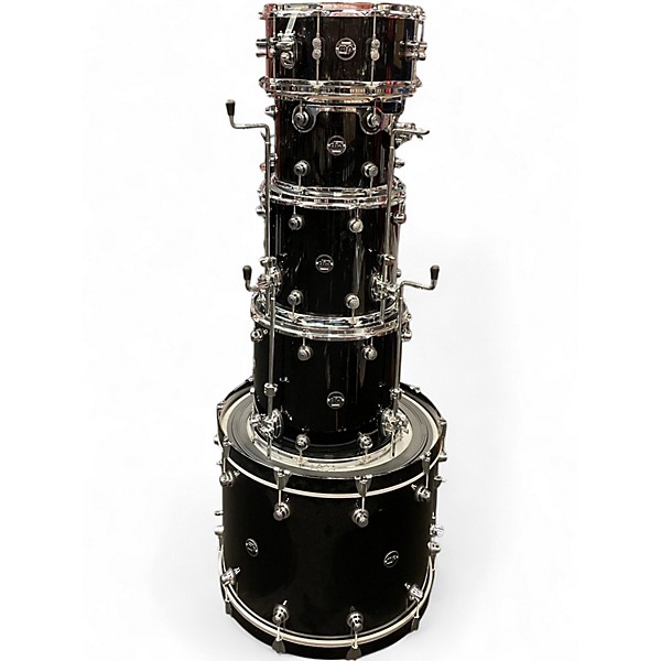 Used DW 5 Piece Performance Series black mirra Drum Kit