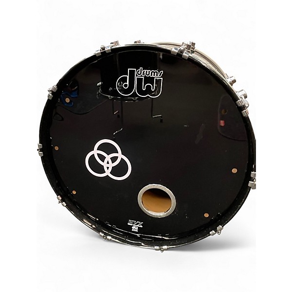 Used DW 5 Piece Performance Series black mirra Drum Kit