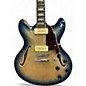 Used D'Angelico DAPDCBKBCSCB9EX Blue Burst Hollow Body Electric Guitar