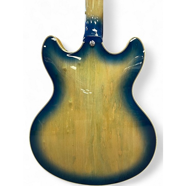 Used D'Angelico DAPDCBKBCSCB9EX Blue Burst Hollow Body Electric Guitar