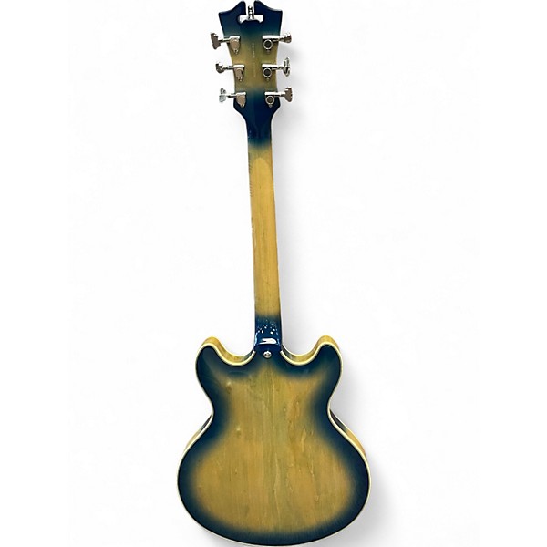 Used D'Angelico DAPDCBKBCSCB9EX Blue Burst Hollow Body Electric Guitar