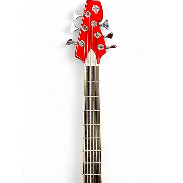 Used Eastwood TB64 Fiesta Red Electric Bass Guitar