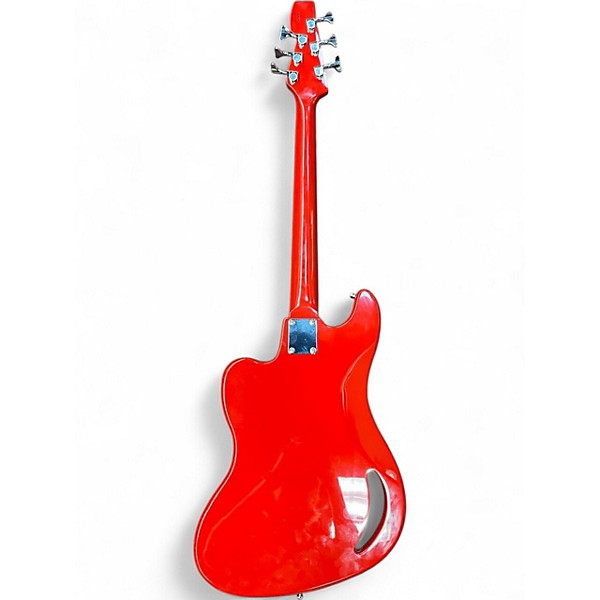 Used Eastwood TB64 Fiesta Red Electric Bass Guitar