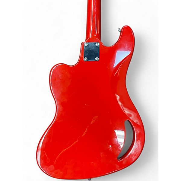 Used Eastwood TB64 Fiesta Red Electric Bass Guitar