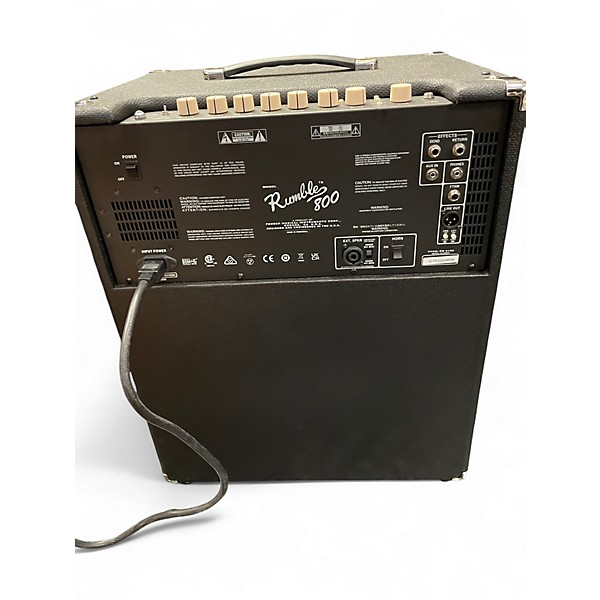 Used Fender Rumble 800 2x10 Bass Combo Amp