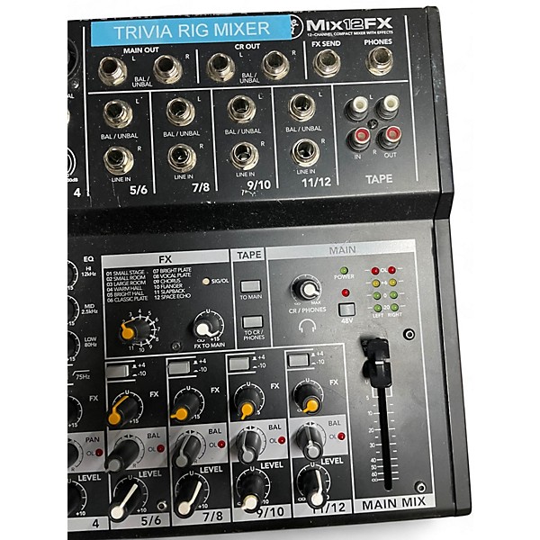 Used Mackie MIX12FX Powered Mixer