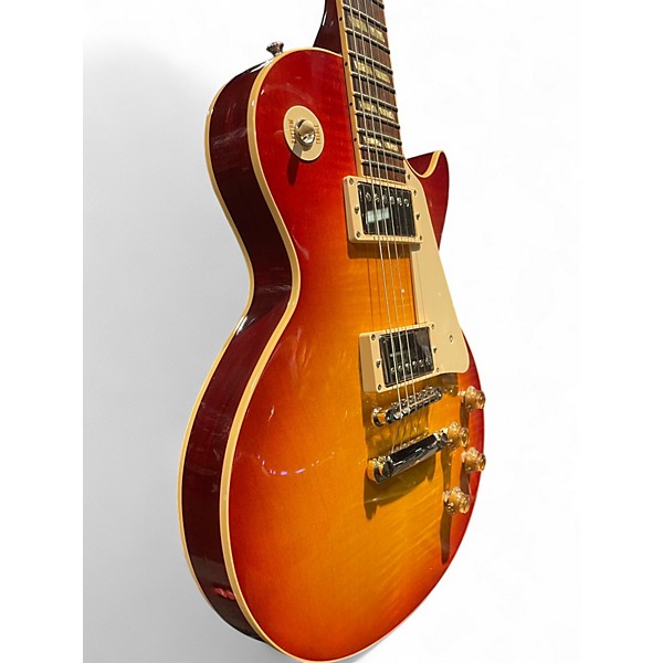 Used Gibson Les Paul Custom CS Long Scale Washed Cherry Sunburst Solid Body Electric Guitar