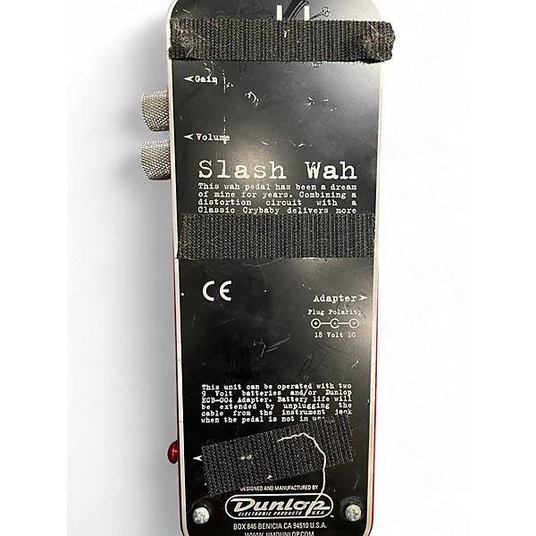 Used Dunlop SC95 Slash Signature Crybaby Classic Wah Effect Pedal