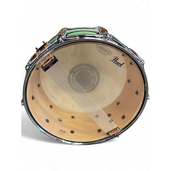 Used 2019 Pearl 14X6.5 Masters ALL MAPLE Premium Snare SHIMMER OF OZ Drum