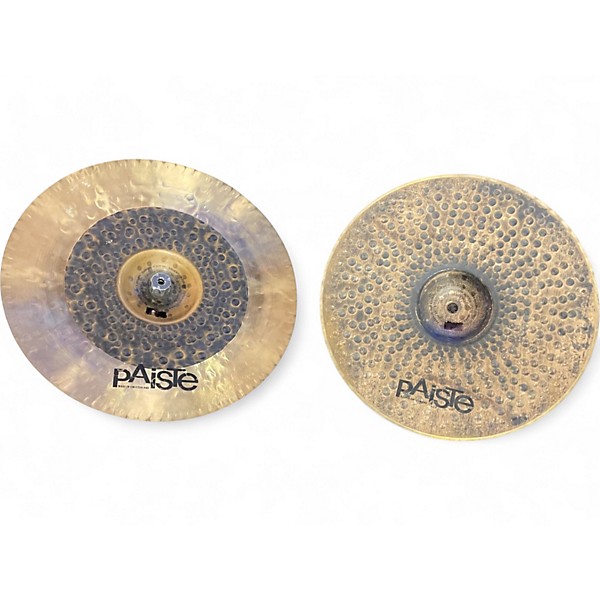 Used Paiste 13in Signature Dark Energy Hi Hat Pair Cymbal
