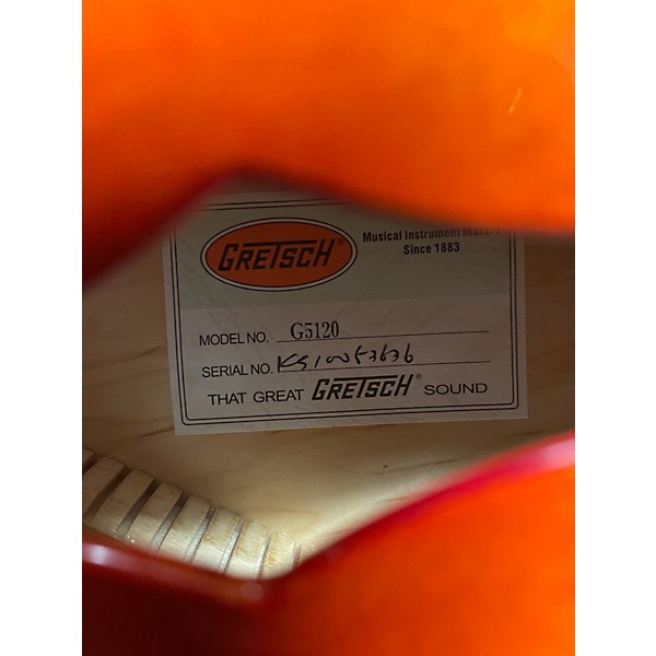 Used Gretsch Guitars G5120 Electromatic Orange Hollow Body Electric Guitar