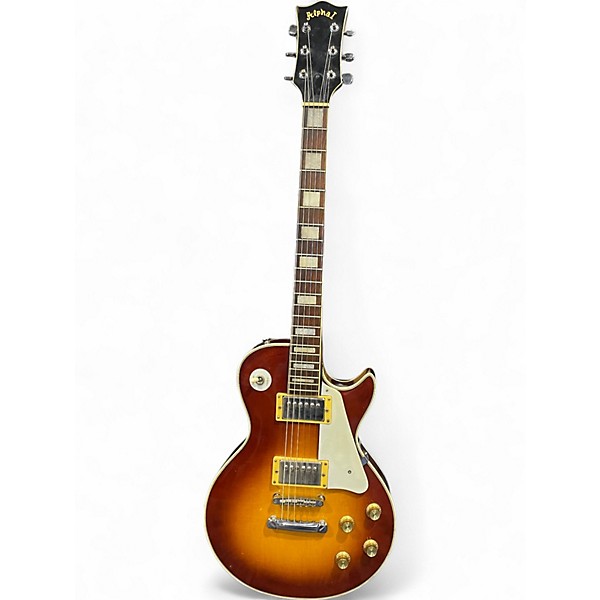 Used Alpha 1 LP250 Honey Burst Solid Body Electric Guitar