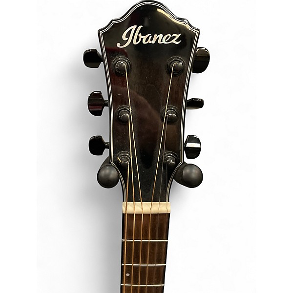 Used Ibanez aewC400-TKS Black Acoustic Electric Guitar