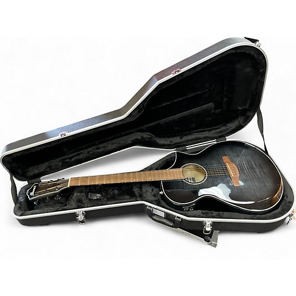 Used Ibanez aewC400-TKS Black Acoustic Electric Guitar