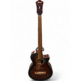 Used Ibanez aegb24fe Mahogany Acoustic Bass Guitar