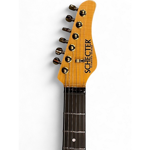 Used Schecter Guitar Research CALIFORNIA CLASSIC TRANSPARENT AMBER Solid Body Electric Guitar