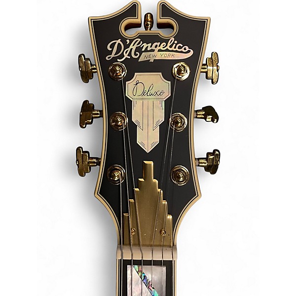 Used D'Angelico SS LIMITED SATIN BROWN BURST Hollow Body Electric Guitar