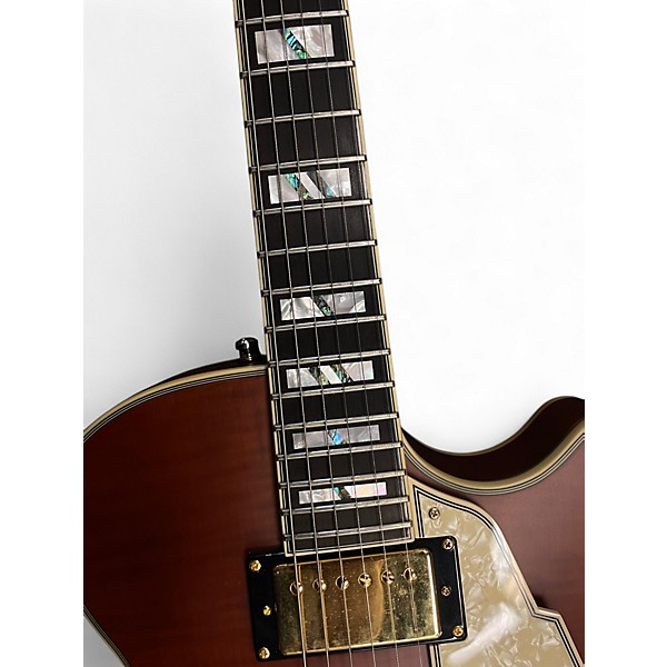Used D'Angelico SS LIMITED SATIN BROWN BURST Hollow Body Electric Guitar