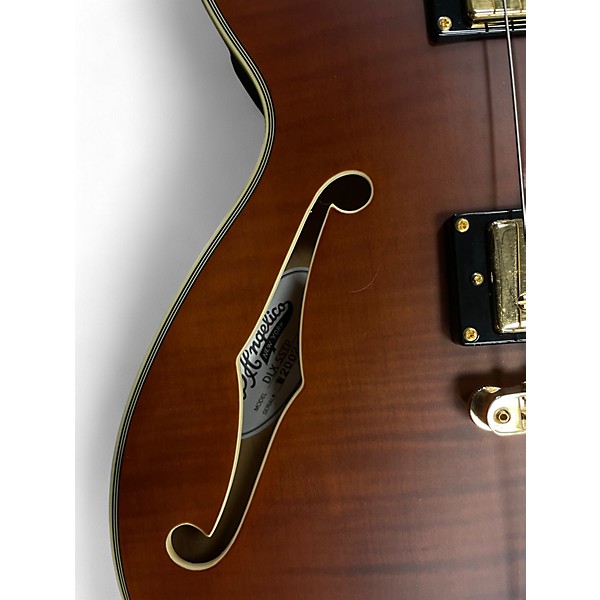 Used D'Angelico SS LIMITED SATIN BROWN BURST Hollow Body Electric Guitar