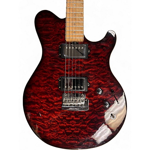 Used Ernie Ball Music Man 25TH  RED Solid Body Electric Guitar
