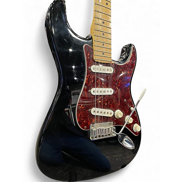 Used 2004 Fender American Standard Stratocaster Black Solid Body Electric Guitar