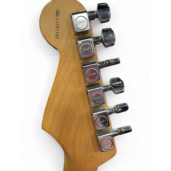 Used 2004 Fender American Standard Stratocaster Black Solid Body Electric Guitar