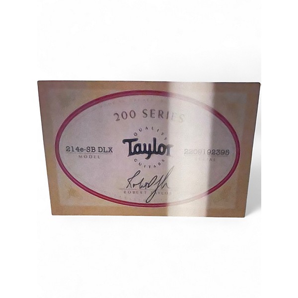 Used Taylor 214e SB Deluxe Sunburst Acoustic Electric Guitar