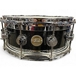 Used DW 14X6.5 Edge Snare BLACK SPARKLE Drum