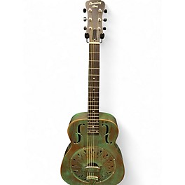 Used Recording King RM997VG VINTAGE GREEN Resonator Guitar