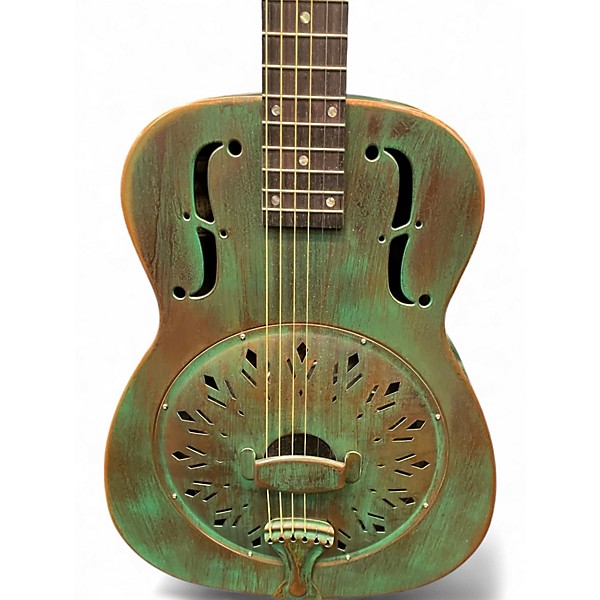 Used Recording King RM997VG VINTAGE GREEN Resonator Guitar