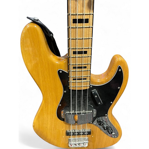 Used SX Vintage Series Jazz Bass Natural Electric Bass