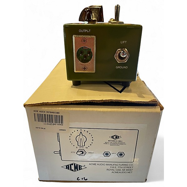 Used Acme MOTOWN D.I. WB-3 Direct Box | Guitar Center Used Acme MOTOWN D.I. WB-3 Direct Box | Guitar Center