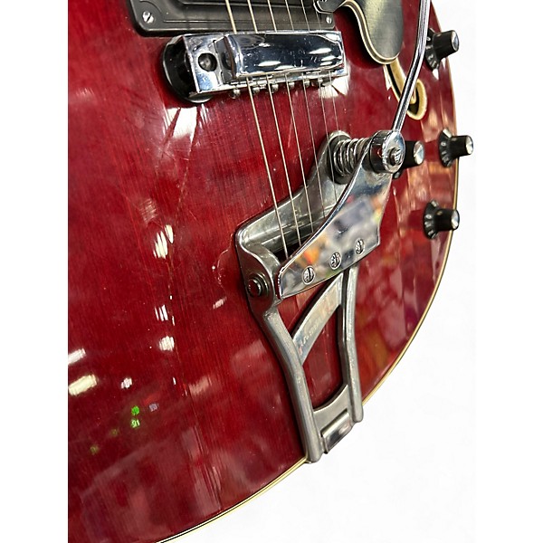 Vintage 1960s Ovation TORNADO Red Hollow Body Electric Guitar