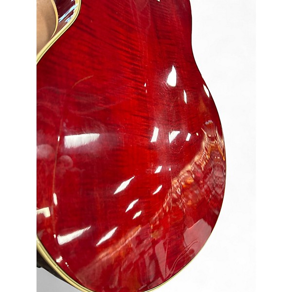 Vintage 1960s Ovation TORNADO Red Hollow Body Electric Guitar