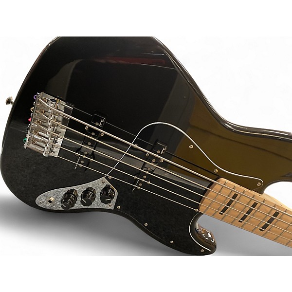 Used Squier Classic Vibe 70s Jazz Bass V Black Electric Bass Guitar
