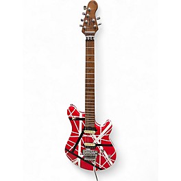 Used Firefly FF EVH Red White And Black Solid Body Electric Guitar